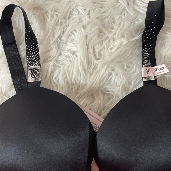 VICTORIA’S SECRET VERY SEXY Scattered Shine Strap Push-Up Bra Size 36DDD NEW - Picture 4 of 10